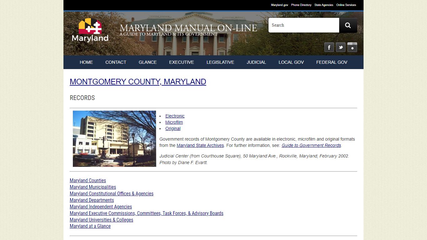 Montgomery County, Maryland - Records